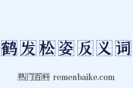 鹤发松姿反义词是什么意思的图片